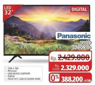Promo Harga PANASONIC TH-32G307G | HD Ready LED TV 32 inch  - Lotte Grosir