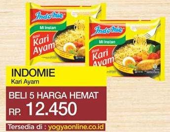 Promo Harga INDOMIE Mi Kuah Kari Ayam 72 gr - Yogya