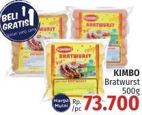Promo Harga Kimbo Bratwurst 500 gr - LotteMart