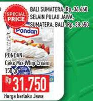 Promo Harga PONDAN Whip Cream 150 gr - Hypermart