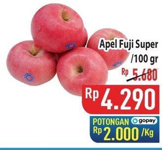 Promo Harga Apel Fuji Super per 100 gr - Hypermart