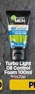 Promo Harga GARNIER MEN Turbo Light Oil Control Facial Foam 100 ml - Alfamidi