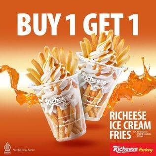Promo Harga Richeese Factory Ice Cream Fries  - Richeese Factory