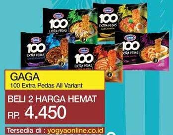 Promo Harga GAGA 100 Extra Pedas Goreng Chipotle, Goreng Jalapeno, Goreng Lada Hitam, Kuah Jalapeno, Kuah Soto 75 gr - Yogya