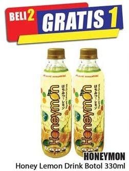 Promo Harga HONEYMON Honey Lemon Drink 330 ml - Hari Hari