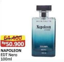 Promo Harga Napoleon Eau De Toilette Nero 100 ml - Alfamart
