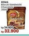 Promo Harga Roma Sandwich Chocolate 300 gr - Indomaret