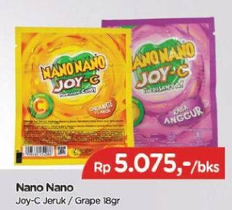 Promo Harga NANO NANO Joy-C Grape, Orange 18 gr - TIP TOP