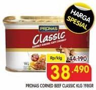 Promo Harga Pronas Corned Beef Classic 198 gr - Superindo