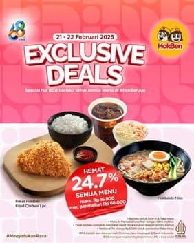 Promo Harga Exclusive Deals  - HokBen