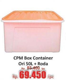 Promo Harga CPM Container Box + Roda Ori 50000 ml - Hari Hari