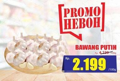 Promo Harga Bawang Putih per 100 gr - Hari Hari