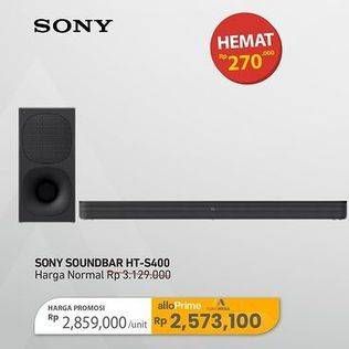 Promo Harga Sony Soundbar 2.1ch | HT-S400  - Carrefour