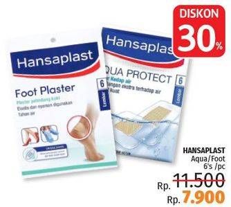Promo Harga HANSAPLAST Foot Plaster / Aqua Protect 6 pcs - LotteMart