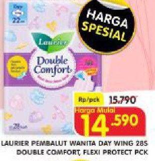 Promo Harga Laurier Double Comfort Wing 28 pcs - Superindo