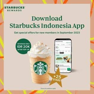 Promo Harga Beverage only IDR 20K  - Starbucks