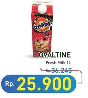 Promo Harga Ovaltine Fresh Milk 1000 ml - Hypermart