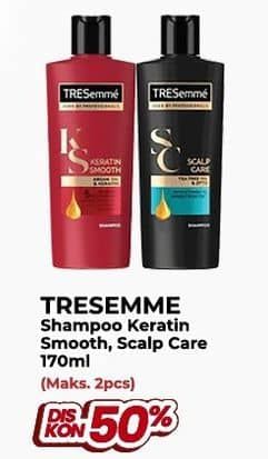 Promo Harga Tresemme Shampoo Keratin Smooth, Scalp Care 170 ml - Yogya