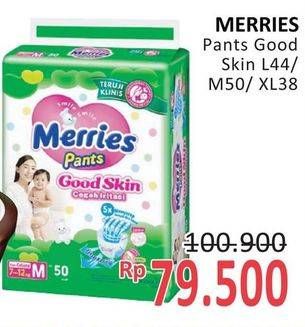 Promo Harga Merries Pants Good Skin L44, XL38, M50 38 pcs - Alfamidi