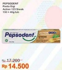 Promo Harga PEPSODENT Pasta Gigi Action 123 Siwak 190 gr - Indomaret
