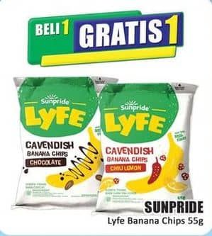 Promo Harga Sunpride Lyfe Cavendish Banana Chips 55 gr - Hari Hari