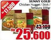Promo Harga SUNNY GOLD Chicken Nugget/ Stick/ Tempura 500g  - Giant