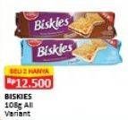 Promo Harga BISKIES Sandwich Biscuit All Variants per 2 pouch 108 gr - Alfamart