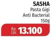 Promo Harga SASHA Toothpaste Anti Bacterial 150 gr - Lotte Grosir