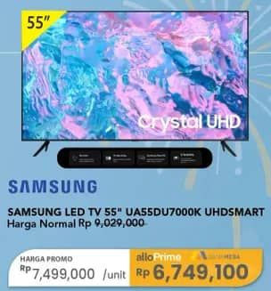 Promo Harga Samsung UA55DU7000K UDH Smart TV  - Carrefour