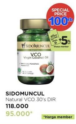 Promo Harga Sido Muncul Natural Virgin Coconut Oil 30 pcs - Watsons