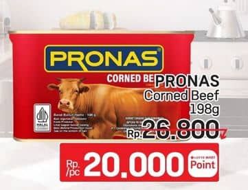 Promo Harga Pronas Corned Beef 198 gr - LotteMart