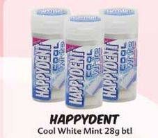 Promo Harga HAPPYDENT White Permen Karet per 2 botol 28 gr - Indomaret