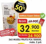 Promo Harga 365 Muesli Buah 1000 gr - Superindo