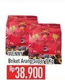 Promo Harga Wenny Briket Arang Super 1000 gr - Hypermart
