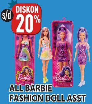 Promo Harga Barbie Fashionista Doll  - Hypermart