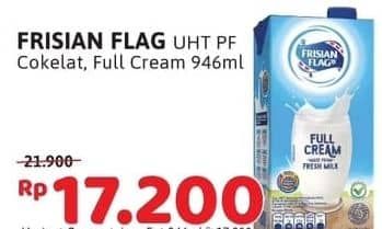 Promo Harga Frisian Flag Susu UHT Purefarm Swiss Chocolate, Full Cream 946 ml - Alfamidi