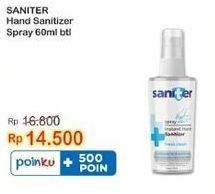 Promo Harga Saniter Hand Sanitizer Spray 60 ml - Indomaret
