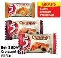 Promo Harga 5 DAYS Croissant All Variants per 2 bungkus 60 gr - Alfamart