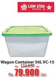 Promo Harga LION STAR Wagon Container VC-15 50000 ml - Hari Hari