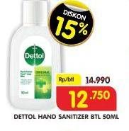 Promo Harga DETTOL Hand Sanitizer 50 ml - Superindo