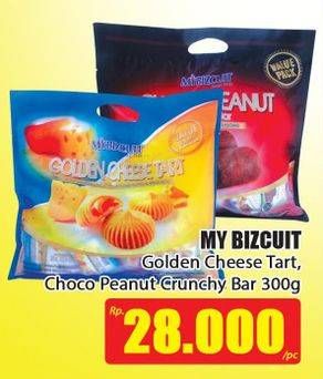 Promo Harga My Bizcuit Golden Cheese Tart/Choco Peanut Cruncy Bar  - Hari Hari