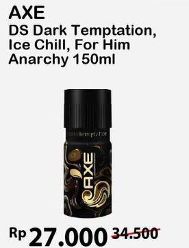 Promo Harga AXE Deo Spray Dark Temptation, Ice Chill, Anarchy For Him 150 ml - Alfamart