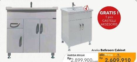 Promo Harga PVC Bathroom Cabinet  - Carrefour