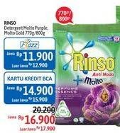 Promo Harga RINSO Molto Detergent Bubuk Purple, Royal Gold 720 gr - Alfamidi