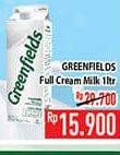Promo Harga GREENFIELDS Fresh Milk Full Cream 1000 ml - Hypermart