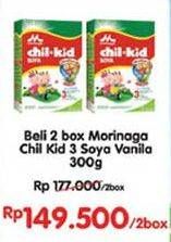 Promo Harga MORINAGA Chil Kid Soya Vanilla per 2 box 300 gr - Indomaret
