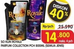 Promo Harga SO KLIN Royale Parfum Collection All Variants 800 ml - Superindo