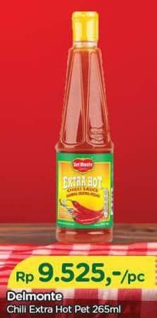 Promo Harga Del Monte Sauce Extra Hot Chilli 270 ml - TIP TOP