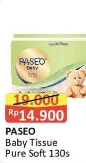 Promo Harga PASEO Baby Pure Soft 130 pcs - Alfamart