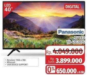 Promo Harga PANASONIC TH-43G307G | LED TV  - Lotte Grosir